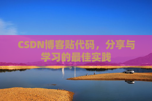 CSDN博客贴代码，分享与学习的最佳实践
